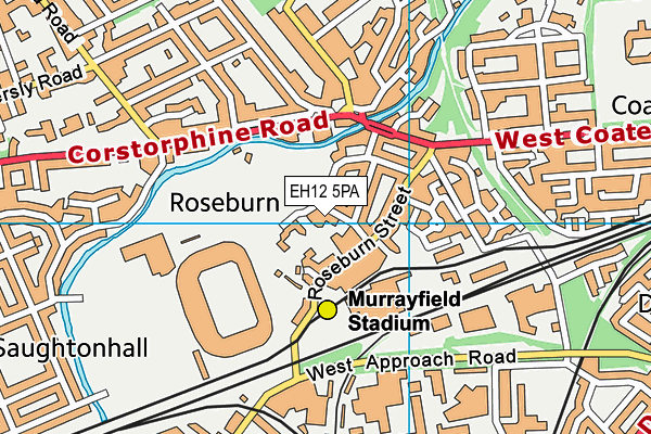 EH12 5PA map - OS VectorMap District (Ordnance Survey)