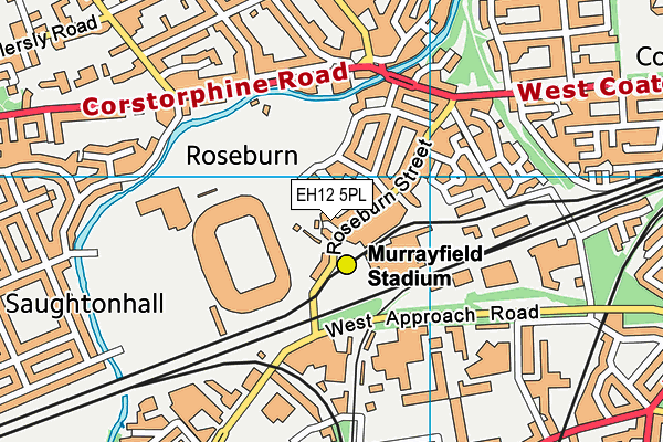 EH12 5PL map - OS VectorMap District (Ordnance Survey)