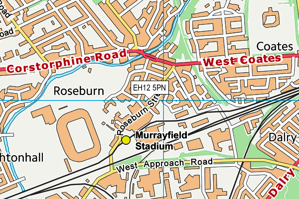 EH12 5PN map - OS VectorMap District (Ordnance Survey)