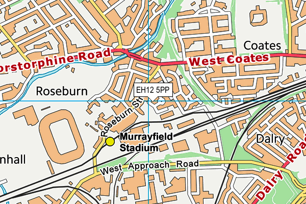 EH12 5PP map - OS VectorMap District (Ordnance Survey)