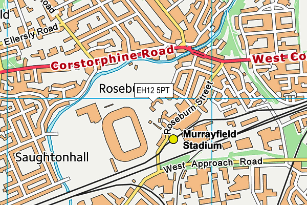 EH12 5PT map - OS VectorMap District (Ordnance Survey)