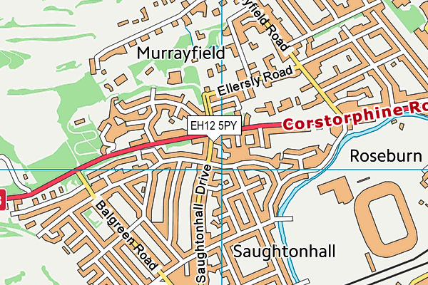 EH12 5PY map - OS VectorMap District (Ordnance Survey)