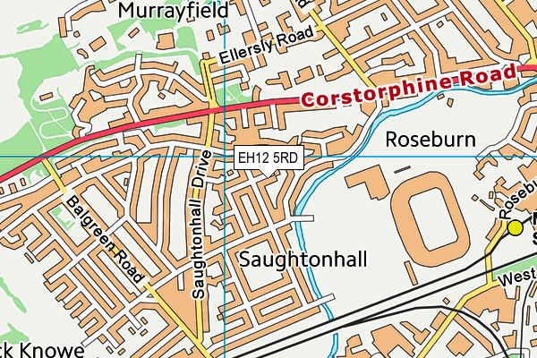 EH12 5RD map - OS VectorMap District (Ordnance Survey)