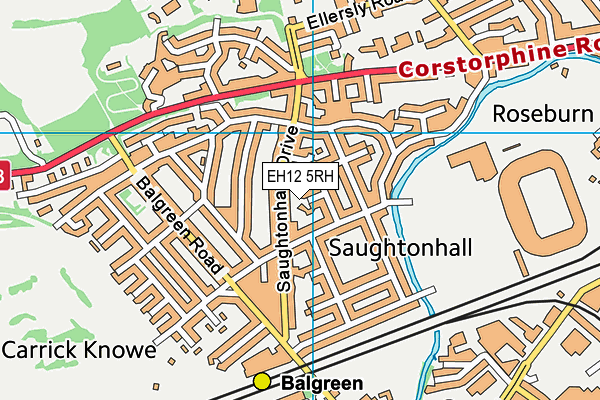 EH12 5RH map - OS VectorMap District (Ordnance Survey)