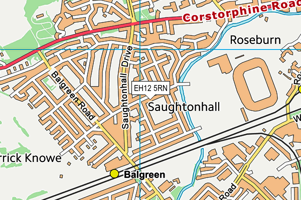 EH12 5RN map - OS VectorMap District (Ordnance Survey)