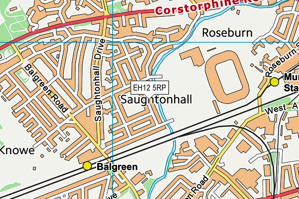 EH12 5RP map - OS VectorMap District (Ordnance Survey)