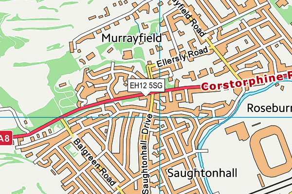 EH12 5SG map - OS VectorMap District (Ordnance Survey)