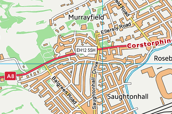 EH12 5SH map - OS VectorMap District (Ordnance Survey)