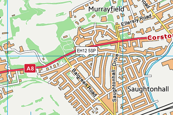 EH12 5SP map - OS VectorMap District (Ordnance Survey)