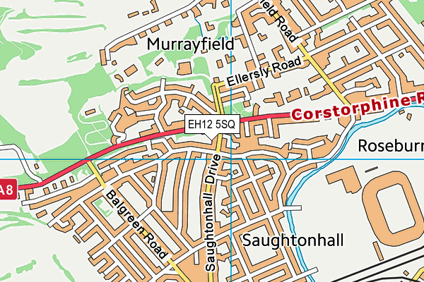 EH12 5SQ map - OS VectorMap District (Ordnance Survey)