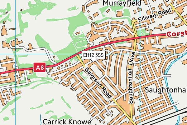 EH12 5SS map - OS VectorMap District (Ordnance Survey)