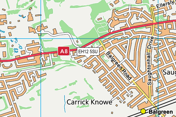 EH12 5SU map - OS VectorMap District (Ordnance Survey)