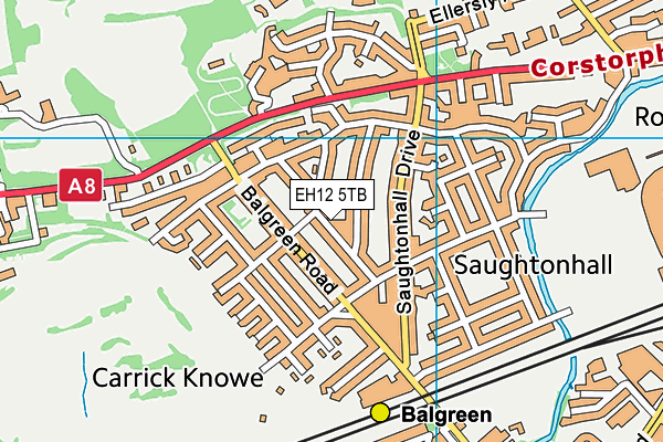 EH12 5TB map - OS VectorMap District (Ordnance Survey)