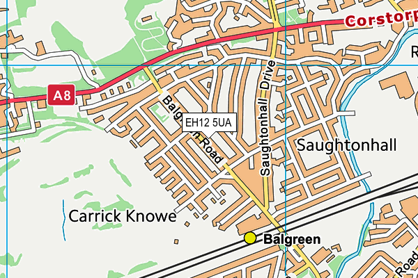 EH12 5UA map - OS VectorMap District (Ordnance Survey)