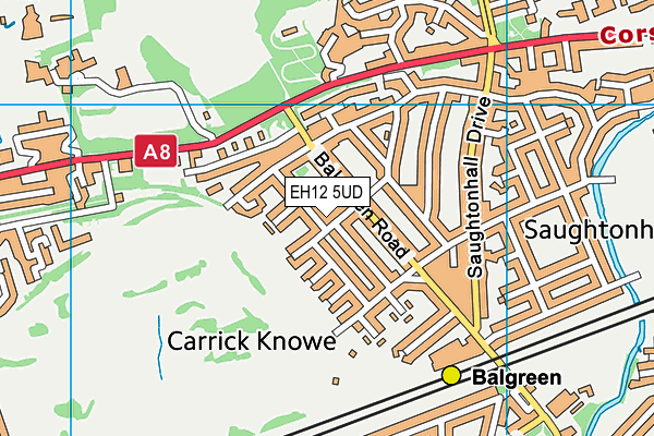 EH12 5UD map - OS VectorMap District (Ordnance Survey)