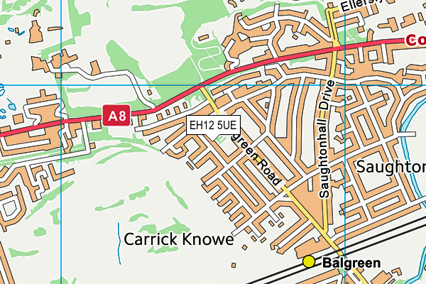 EH12 5UE map - OS VectorMap District (Ordnance Survey)