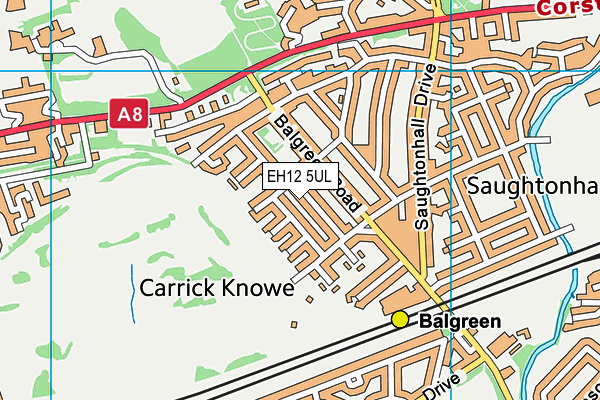 EH12 5UL map - OS VectorMap District (Ordnance Survey)