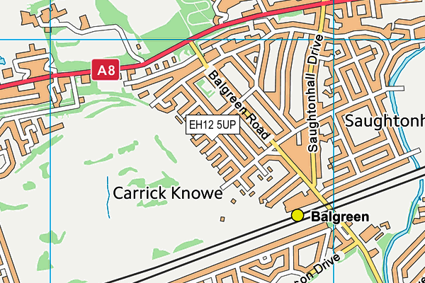 EH12 5UP map - OS VectorMap District (Ordnance Survey)