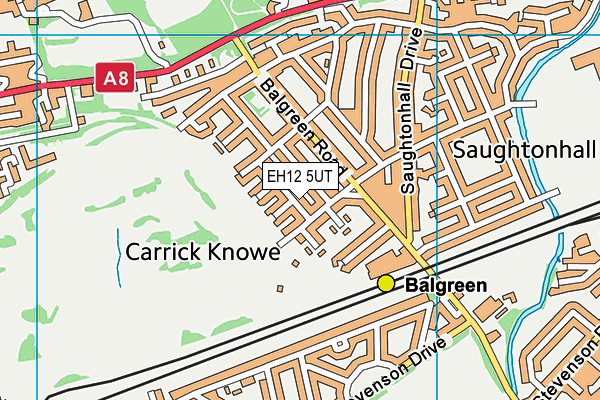 EH12 5UT map - OS VectorMap District (Ordnance Survey)