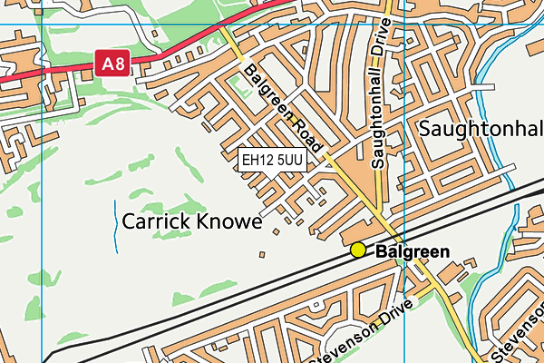 EH12 5UU map - OS VectorMap District (Ordnance Survey)