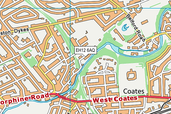 EH12 6AQ map - OS VectorMap District (Ordnance Survey)