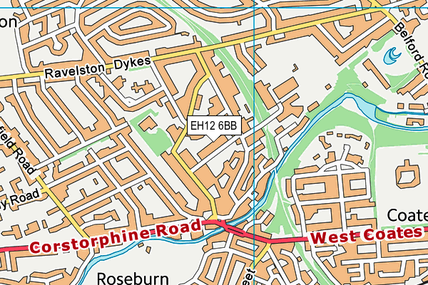 EH12 6BB map - OS VectorMap District (Ordnance Survey)