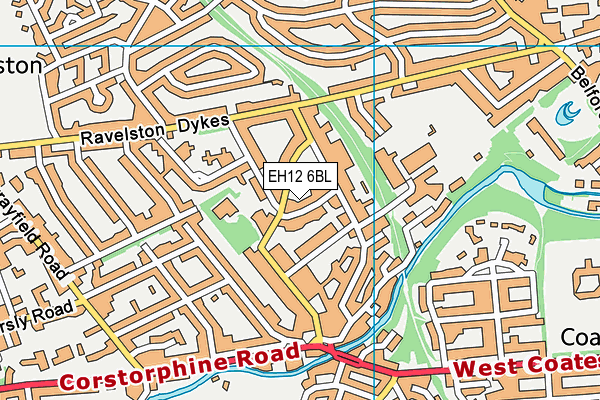 EH12 6BL map - OS VectorMap District (Ordnance Survey)