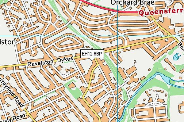 EH12 6BP map - OS VectorMap District (Ordnance Survey)