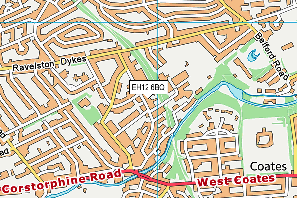 EH12 6BQ map - OS VectorMap District (Ordnance Survey)