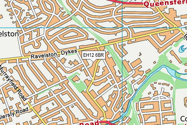EH12 6BR map - OS VectorMap District (Ordnance Survey)