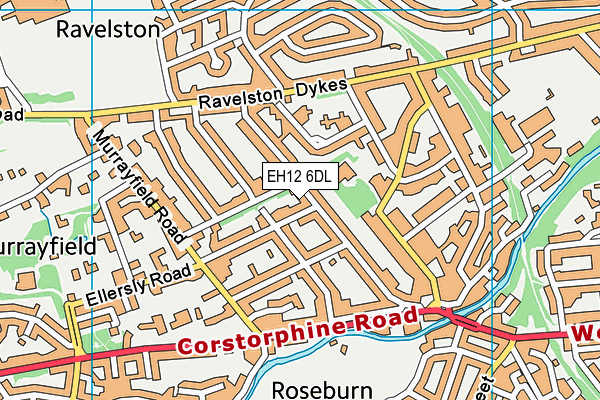 EH12 6DL map - OS VectorMap District (Ordnance Survey)