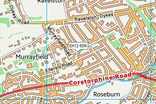 EH12 6DN map - OS VectorMap District (Ordnance Survey)