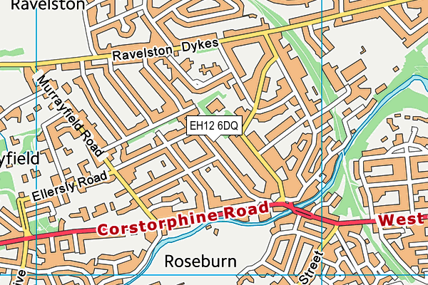 EH12 6DQ map - OS VectorMap District (Ordnance Survey)