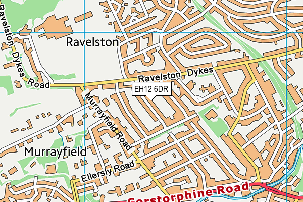 EH12 6DR map - OS VectorMap District (Ordnance Survey)