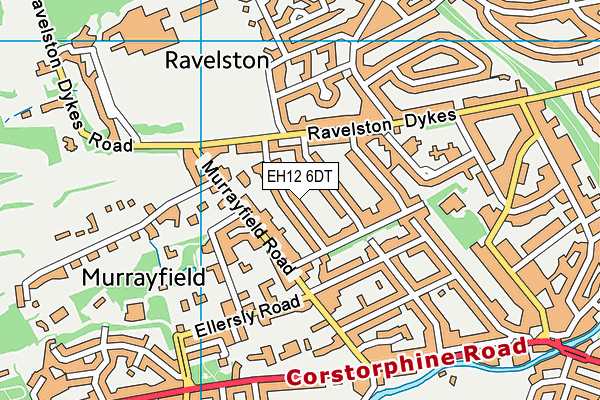 EH12 6DT map - OS VectorMap District (Ordnance Survey)