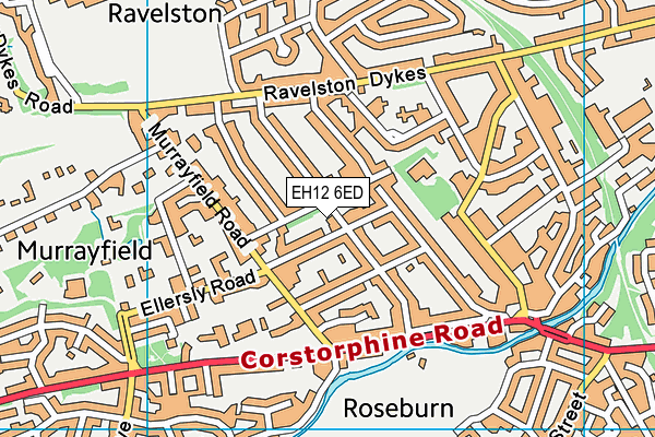 EH12 6ED map - OS VectorMap District (Ordnance Survey)