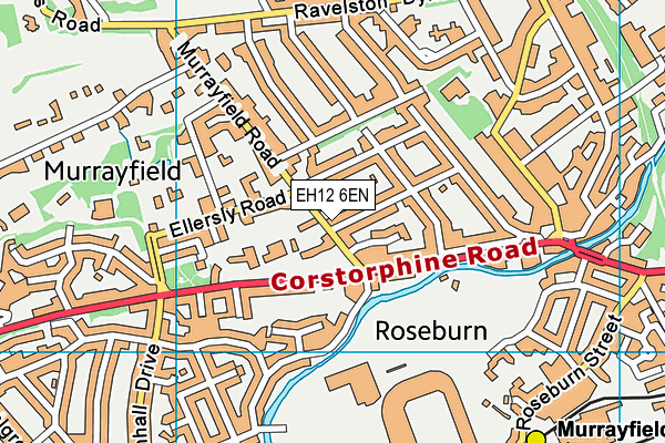 EH12 6EN map - OS VectorMap District (Ordnance Survey)