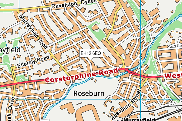 EH12 6EQ map - OS VectorMap District (Ordnance Survey)