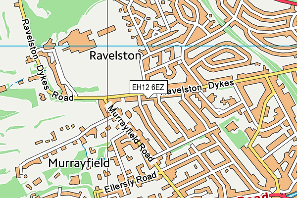 EH12 6EZ map - OS VectorMap District (Ordnance Survey)