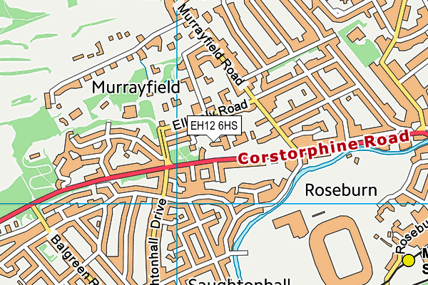 EH12 6HS map - OS VectorMap District (Ordnance Survey)