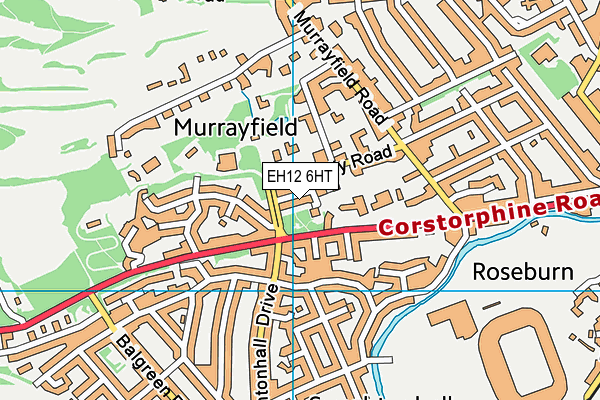 EH12 6HT map - OS VectorMap District (Ordnance Survey)