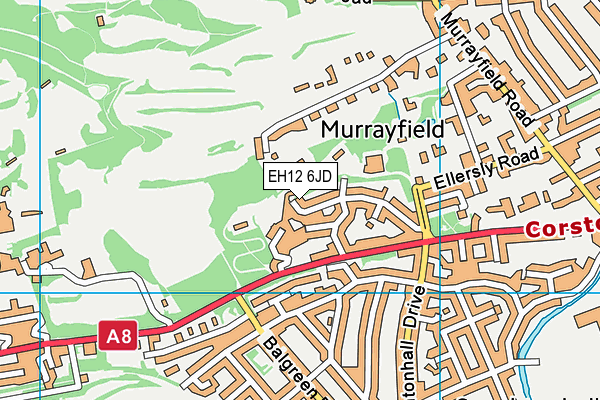 EH12 6JD map - OS VectorMap District (Ordnance Survey)