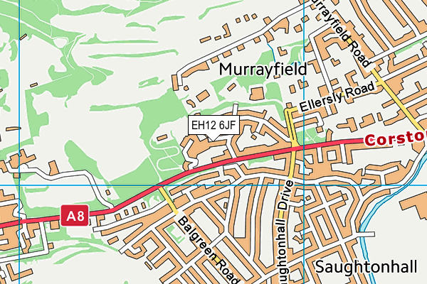 EH12 6JF map - OS VectorMap District (Ordnance Survey)