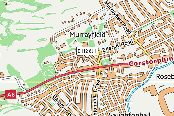 EH12 6JH map - OS VectorMap District (Ordnance Survey)