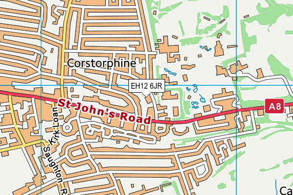 EH12 6JR map - OS VectorMap District (Ordnance Survey)