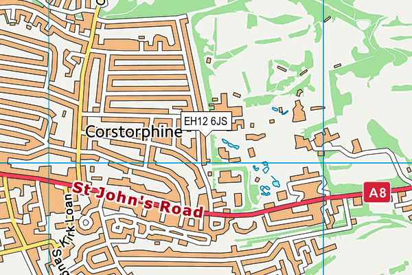 EH12 6JS map - OS VectorMap District (Ordnance Survey)