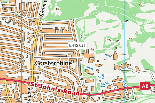 EH12 6JT map - OS VectorMap District (Ordnance Survey)