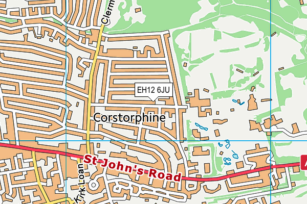 EH12 6JU map - OS VectorMap District (Ordnance Survey)