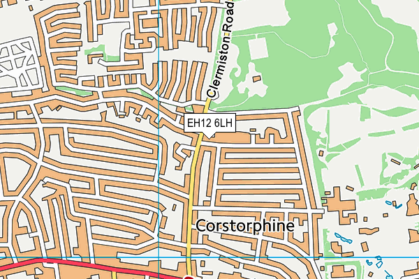 EH12 6LH map - OS VectorMap District (Ordnance Survey)