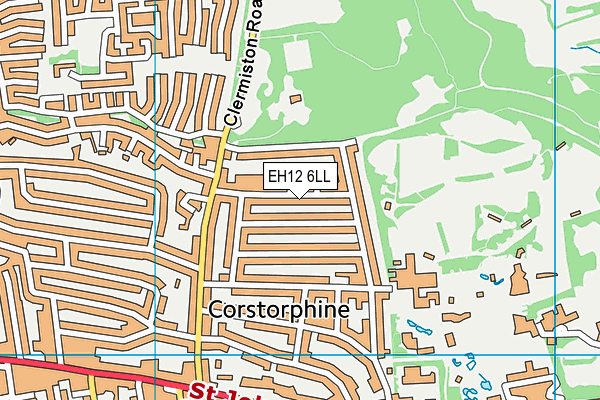 EH12 6LL map - OS VectorMap District (Ordnance Survey)
